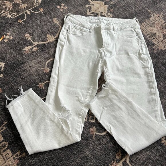 Articles of Society White Distressed Skinny Jeans Size 29 EUC - Picture 1 of 2